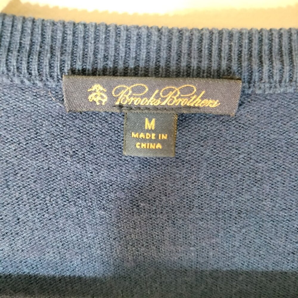 Brooks Brothers Silk-Cotton Jacquard Leaf Knit‎ Cardigan - Picture 5 of 6